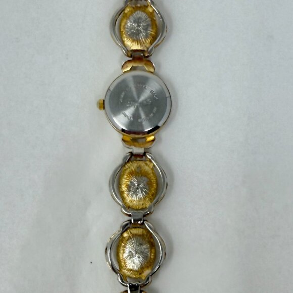 Lafayette Semi-Precious Gemstone Link Watch – Gold Tone & Silver Tone Bracelet - Picture 3 of 12
